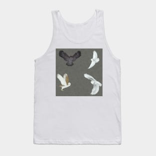 Soaring Owls Grey Tank Top